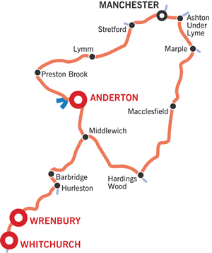Cheshire Ring Cruising Map