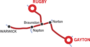 Warwickshire and Return Cruising Map